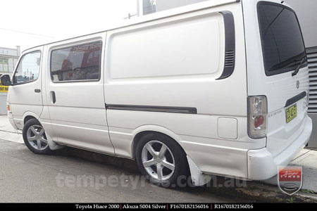 16x7.0 Akuza S004 on TOYOTA HIACE