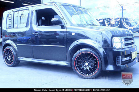17x7.0 Lenso Type-M - MBRG on NISSAN CUBE