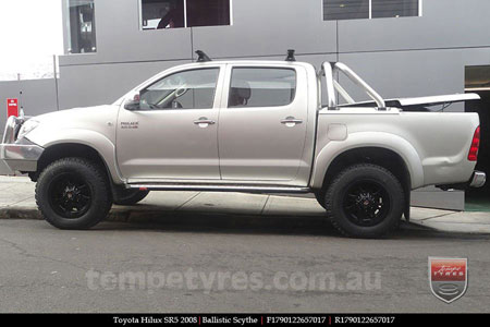 17x9.0 Ballistic Scythe on TOYOTA HILUX SR5