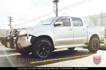 17x9.0 Ballistic Ravage Millworks on TOYOTA HILUX SR5 