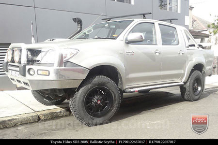 17x9.0 Ballistic Scythe on TOYOTA HILUX SR5