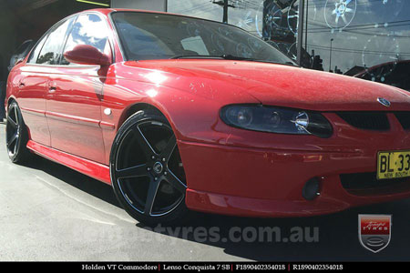 18x8.0 18x9.0 Lenso Conquista 7 MKS CQ7 on HOLDEN COMMODORE VT