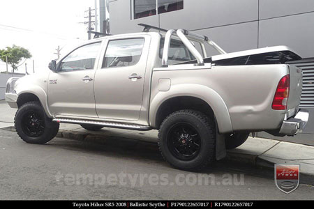 17x9.0 Ballistic Scythe on TOYOTA HILUX SR5