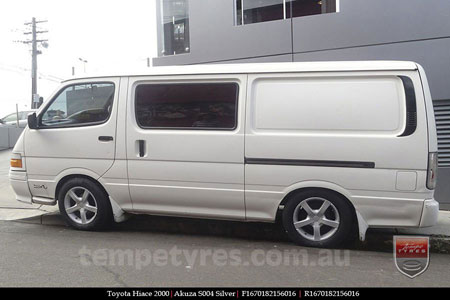 16x7.0 Akuza S004 on TOYOTA HIACE