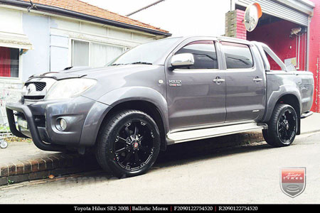 20x9.0 Ballistic Morax on TOYOTA HILUX SR5