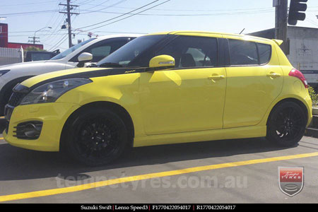 17x7.0 Lenso Speed 3 SP3 on SUZUKI SWIFT