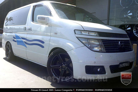 18x8.0 18x9.0 Lenso Conquista 7 SB CQ7 on NISSAN ELGRAND