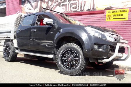 18x9.0 Ballistic Anvil Millworks on ISUZU D-MAX