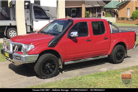 17x9.0 Ballistic Ravage Flat Black on NISSAN D40