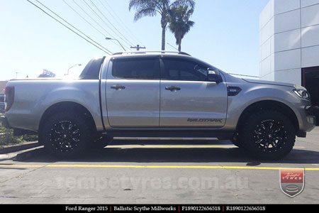 18x9.0 Ballistic Scythe Millworks on FORD RANGER