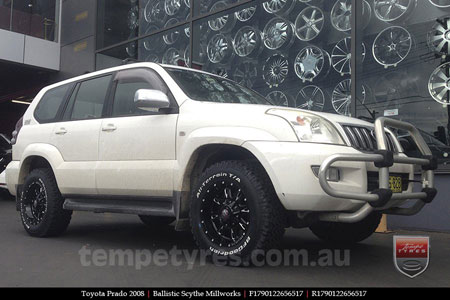 17x9.0 Ballistic Scythe Millworks on TOYOTA PRADO 