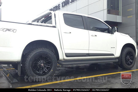 17x9.0 Ballistic Ravage Flat Black on HOLDEN COLORADO