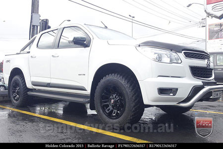 17x9.0 Ballistic Ravage Flat Black on HOLDEN COLORADO