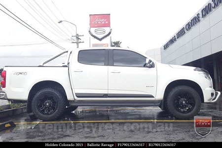 17x9.0 Ballistic Ravage Flat Black on HOLDEN COLORADO