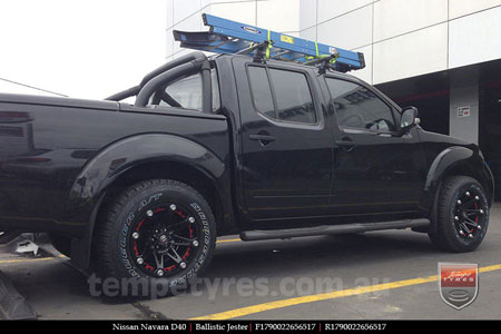 17x9.0 Ballistic Jester on NISSAN NAVARA D40