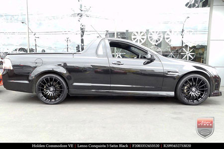 20x8.5 20x9.5 Lenso Conquista 5 SB CQ5 on HOLDEN COMMODORE VE