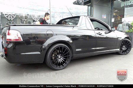 20x8.5 20x9.5 Lenso Conquista 5 SB CQ5 on HOLDEN COMMODORE VE