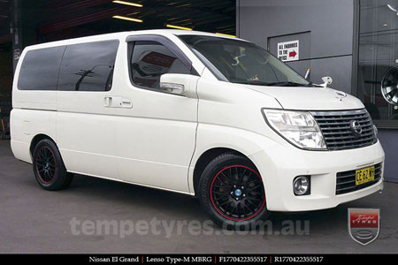 17x7.0 Lenso Type-M - MBRG on NISSAN ELGRAND