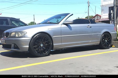 19x8.0 19x9.0 M3CSL Black on BMW 3 SERIES