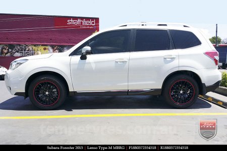18x8.0 Lenso Type-M MBRG on SUBARU FORESTER