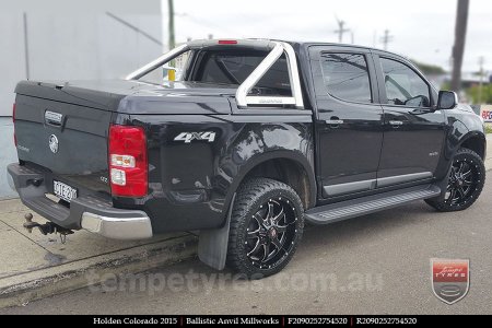 20x9.0 Ballistic Anvil Millworks on HOLDEN COLORADO