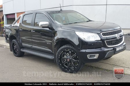 20x9.0 Ballistic Anvil Millworks on HOLDEN COLORADO