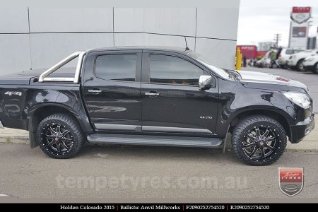 20x9.0 Ballistic Anvil Millworks on HOLDEN COLORADO