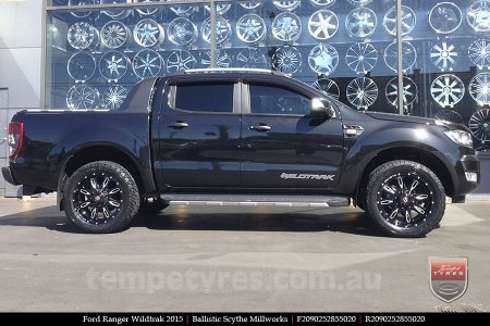 20x9.0 Ballistic Scythe Millworks on FORD RANGER WILDTRAK