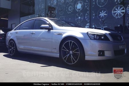 20x8.5 20x10 Sothis SC100 BFM on HOLDEN CAPRICE