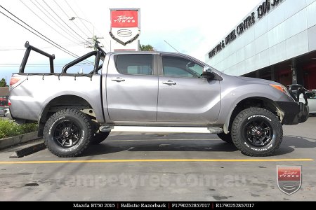 17x9.0 Ballistic Razorback on MAZDA BT50