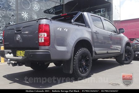 17x9.0 Ballistic Ravage Flat Black on HOLDEN COLORADO