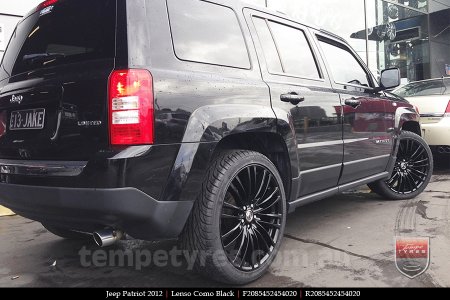 20x8.5 Lenso Como Black on JEEP PATRIOT