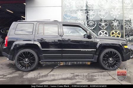 20x8.5 Lenso Como Black on JEEP PATRIOT