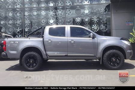 17x9.0 Ballistic Ravage Flat Black on HOLDEN COLORADO