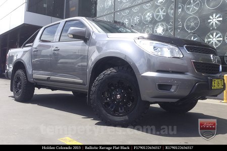 17x9.0 Ballistic Ravage Flat Black on HOLDEN COLORADO