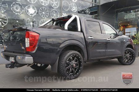 20x9.0 Ballistic Anvil Millworks on NISSAN NAVARA NP300