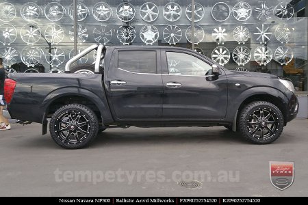 20x9.0 Ballistic Anvil Millworks on NISSAN NAVARA NP300