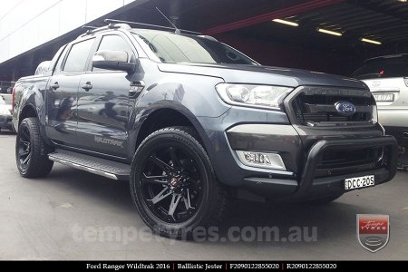 20x9.0 Ballistic Jester on FORD RANGER WILDTRAK