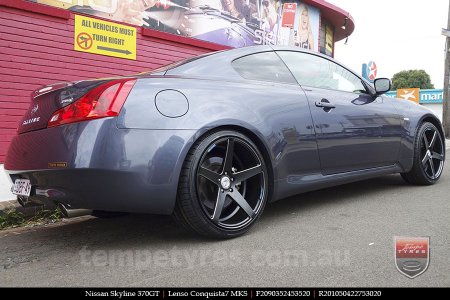 20x9.0 20x10.5 Lenso Conquista 7 MKS CQ7 on NISSAN SKYLINE