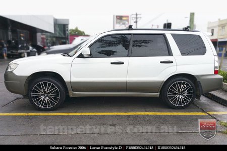 18x8.0 Lenso Eurostyle D ESD on SUBARU FORESTER