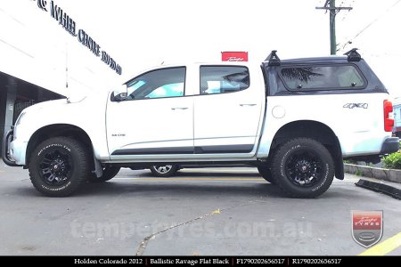 17x9.0 Ballistic Ravage Flat Black on HOLDEN COLORADO