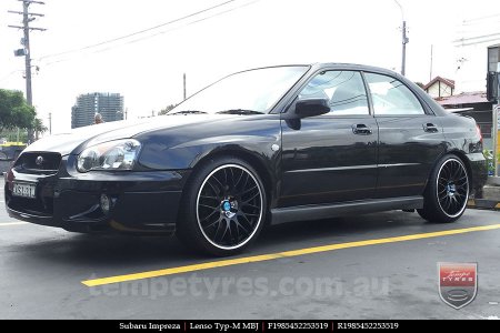 19x8.5 Lenso Type-M MBJ on SUBARU IMPREZA