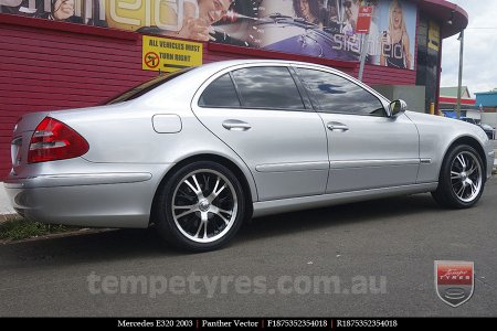 18x7.5 Panther Vector on MERCEDES E-Class