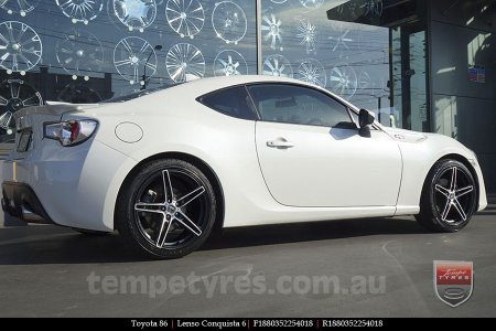 18x8.0 18x9.5 Lenso Conquista 6 CQ6 on TOYOTA 86