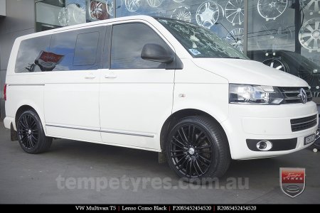 20x8.5 Lenso Como Black on VW MULTIVAN