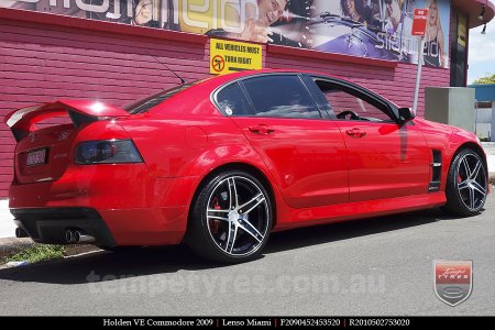 20x9.0 20x10 Lenso Miami on HOLDEN COMMODORE VE