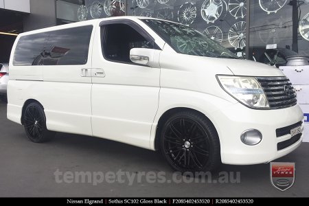 20x8.5 20x10 Sothis SC102 GB on NISSAN ELGRAND