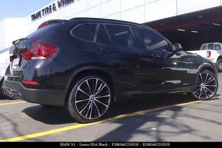 20X8.5 Lenso ESA Black on BMW X1