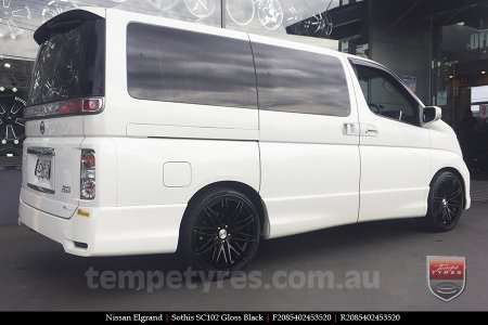 20x8.5 20x10 Sothis SC102 GB on NISSAN ELGRAND