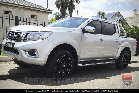 20x9.0 Ballistic Ravage Millworks on NISSAN NAVARA NP300 